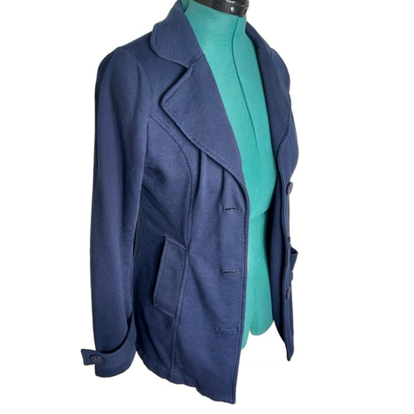 Cute blue blazer with two buttons size medium cotton/polyester - Picture 5 of 8